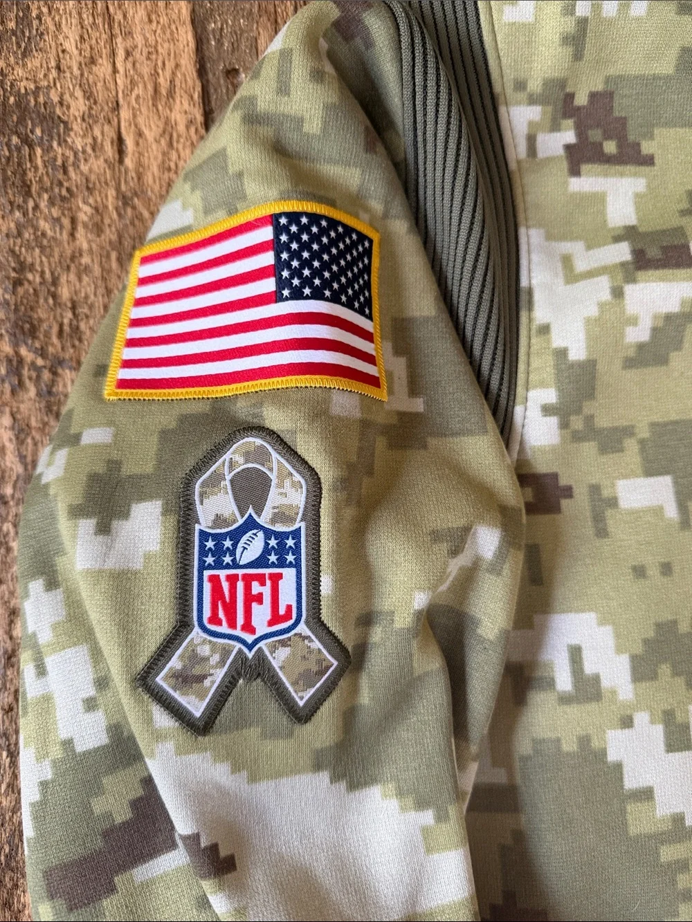 Carolina Panthers Nike Camo Salute To Service Therma Performance Hoodie